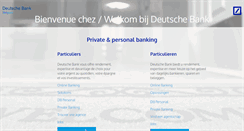 Desktop Screenshot of deutschebank.be