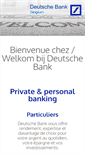 Mobile Screenshot of deutschebank.be