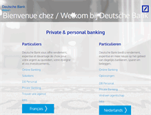 Tablet Screenshot of deutschebank.be